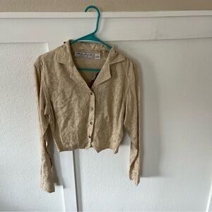 Vintage Adobe Rose Women’s Small Embroidered Cropped Western Top NWT